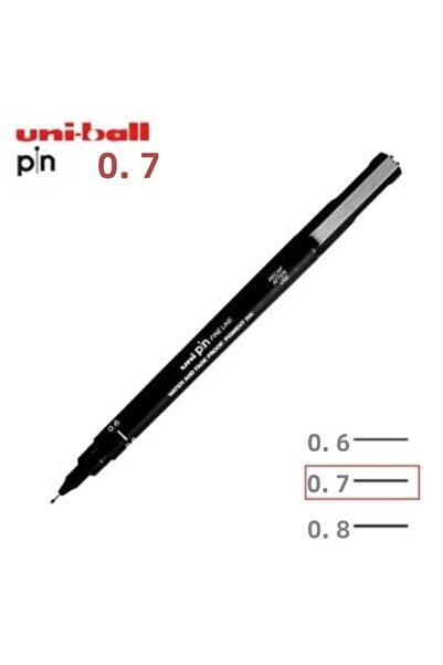 UNİ-BALL Uniball pin (0.7) fine line acrylic tip pen black