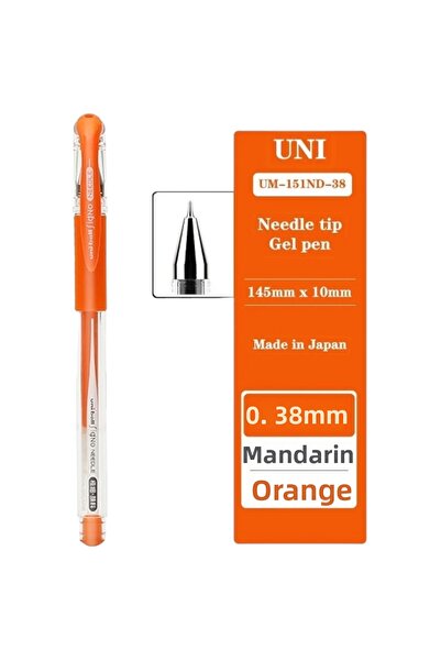 UNİ-BALL Uniball Signo Needle (0.38) Gel Pen Mandarin