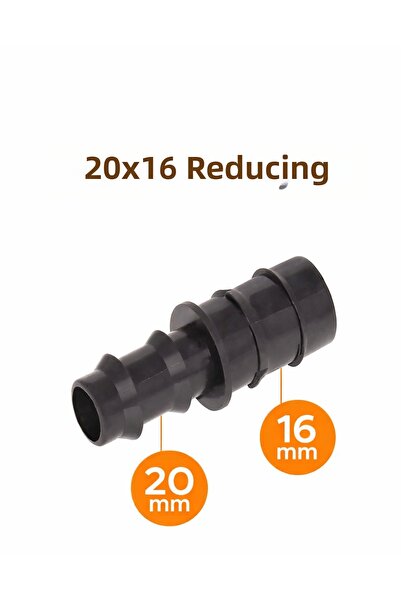 EFOR Sulama Drip Connection Nipple with Reduction 16X20 mm - 100 Pcs.