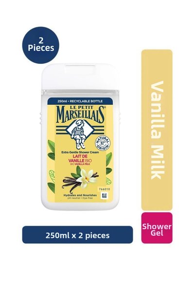 Le Petit Marseillais Shower Gel Vanilla Milk 250 ml X2