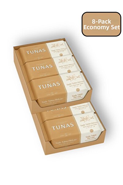 Tunas 8 قطع حلاوة طحينة سادة (8×500=4000 جرام)