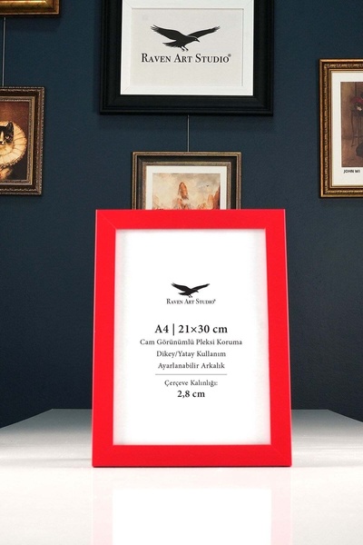 Raven Art Studio Potala A4-21x30cm Κόκκινο Πλαίσιο Εγγράφων Φωτογραφιών και Α...