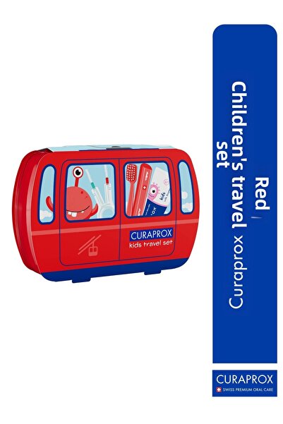 Curaprox Children's Travel Set Red