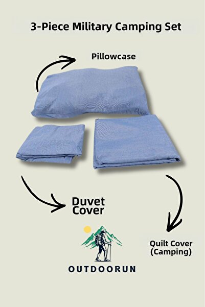 Outdoorun Set of 3 Military Duvet Cover Set