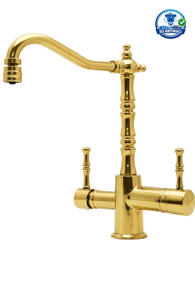 DUREVO Su Aritmali Rustic Vintage Kitchen Faucet Zen Design - Swivel Head Fea...