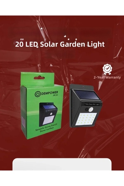 Epilons إضاءة شمسية مقاومة للماء 20 ليد |   ضوء ذكي مع مستشعر حركة PIR للاستخ...