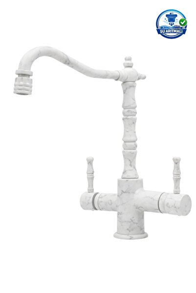 DUREVO Su Aritmali Rustic Vintage Kitchen Faucet Zen Design - Swivel Head Fea...
