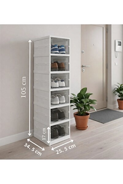 digitalavm akıllı alışveriş adresiniz 6-Tier Modular Shoe Rack Luxury Shoe Bo...
