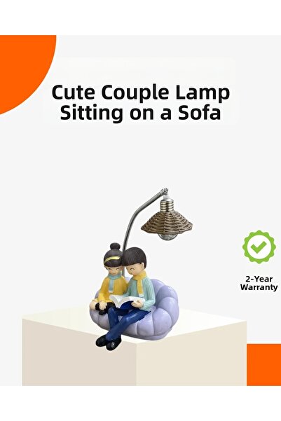 Epilons Lampă de masă LED cu două figuri, specială pentru îndrăgostiți, desig...