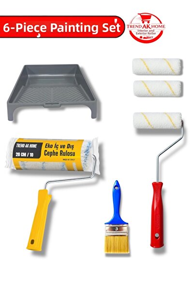 Beybi Paint Whitewash Set Brush Roll Set Painter Set