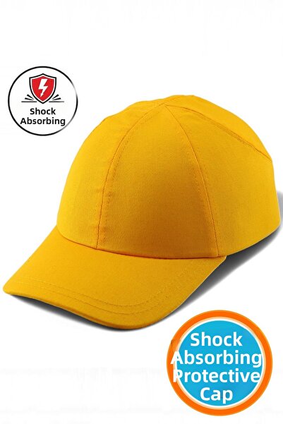 NZB Yellow Lightweight Work Safety Impact Protective Protection Head Cap Hard...