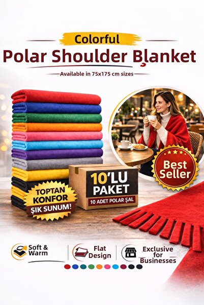 cartzen Πολυτελές Πολικό Σάλι Ώμου 75x175 εκ. – Συσκευασία 10 τεμαχίων |   Ει...