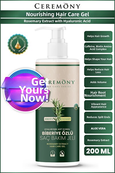 Ceremony جل العناية بالروزماري الفعال لتطويل الشعر 200 مل
