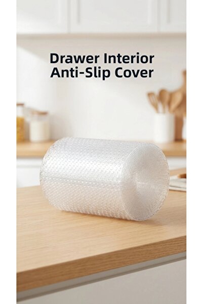 lowell home غطاء رف مطبخ شفاف مضاد للانزلاق من مادة PVC مقاس 45 × 300 سم لحما...