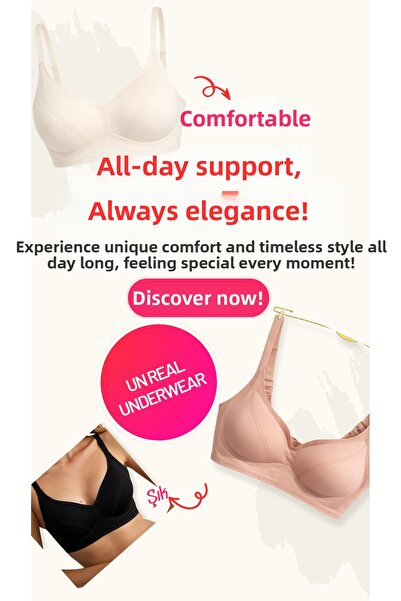 UN REAL cu sârmă Sutien fără cusături Laser cu fără cusături pernuțe detașabi...