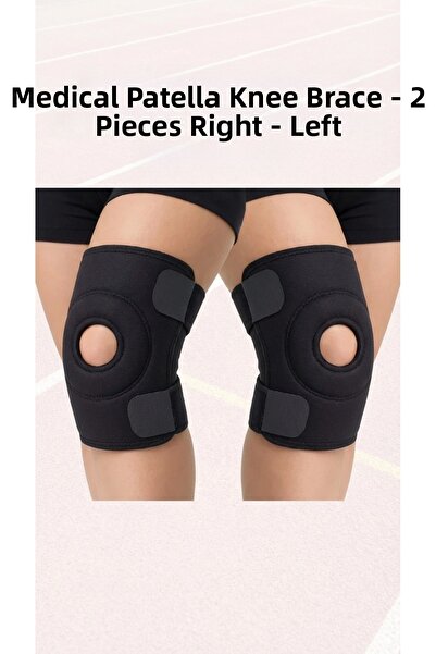 Eco Lounge مجموعة من حزامين لدعم الركبة للرياضيين - للجانب الأيمن والأيسر، لد...