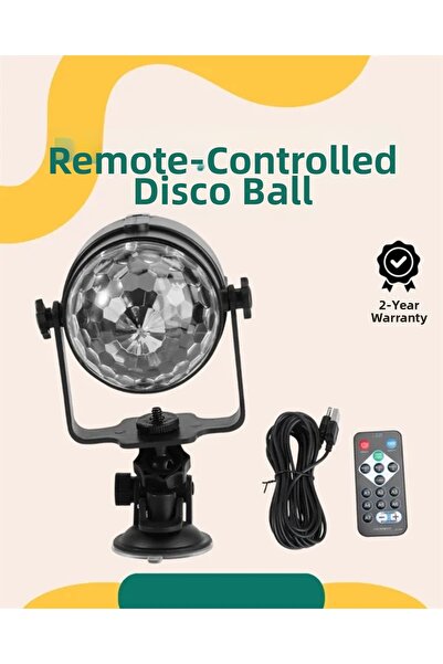 Epilons 7 أوضاع ملونة لمبة كرة ديسكو متوافقة مع إيقاع الموسيقى