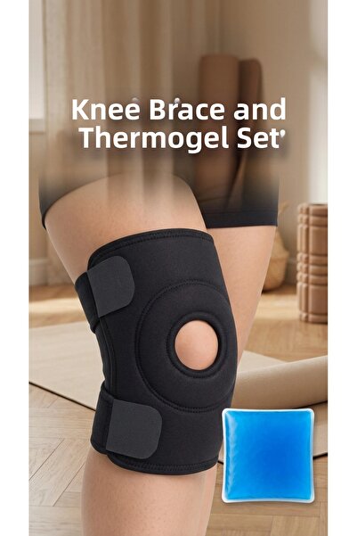 lowell home Supported Knee Brace Knee Pad with Thermogel for Cross Ligament M...