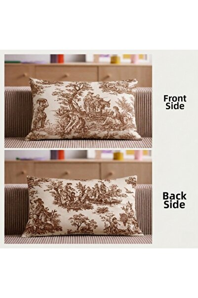 shopshop Set de huse de pernă decorative, dreptunghiulare, 30x50, stil rustic...