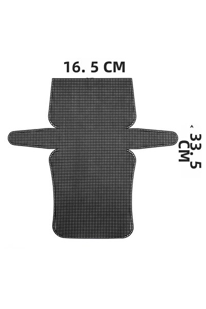 Sultan Plastic Ch Bag Canvas 33.5X16.5 cm Black