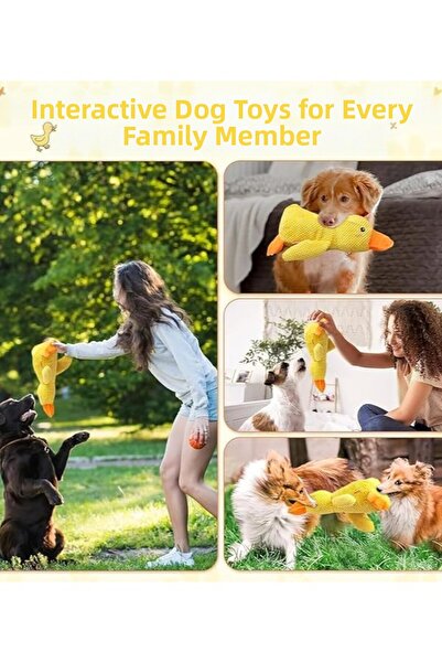 Duffa Plush Squeaky and Sound Dog Toy Duck Plush Dog Toy Cat Toy 30 cm