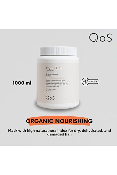 QOS قناع الترطيب العضوي الأساسي المغذي 1000 مل
