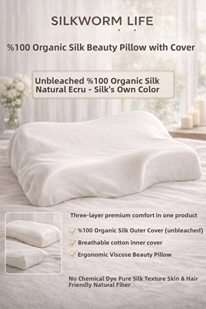 silkwormlife Silkworm Life Visco Beauty Pillow – Αντιρυτιδικό προσώπου, στήρι...