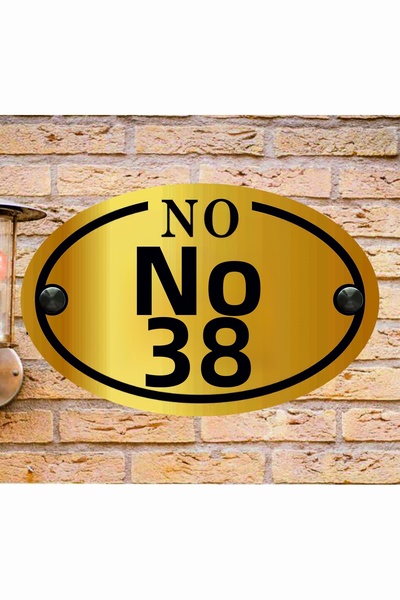 zafrakreklam Wall - Door - Garden - Building - Villa - Number Plate 25X15 cm ...
