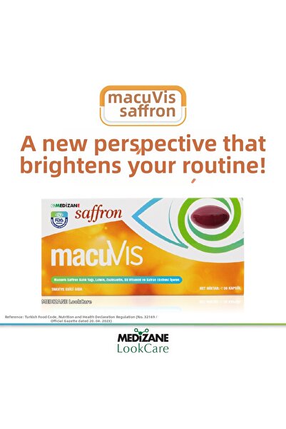 MEDIZANE مكمل غذائي من لوك كير ماكو فيس بالزعفران - 30 كبسولة