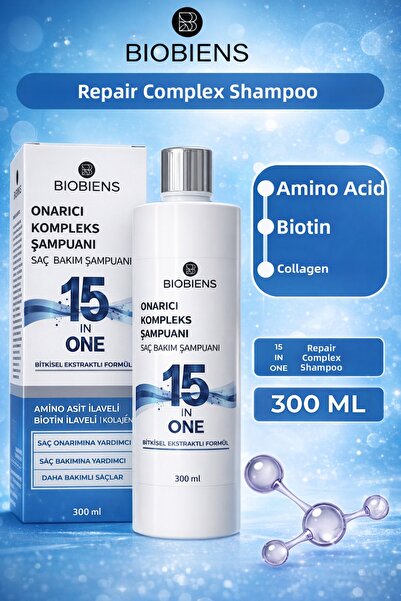Biobiens Repairing Complex Shampoo Amino Acid-Biotin-Collagen 15 in One 300 ml