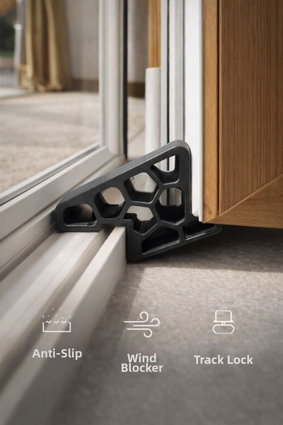 Home Window Stopper – Balcony Glass Door Windproof Anti-Slip Door Stopper