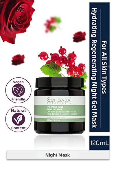 Sensatia Botanicals Intensive Moisturizing Rose Petal Natural Gel Mask 120ml ...