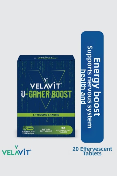 Velavit في-جيمر بوست - فيتامينات للاعبين - 20 قرص فوارة