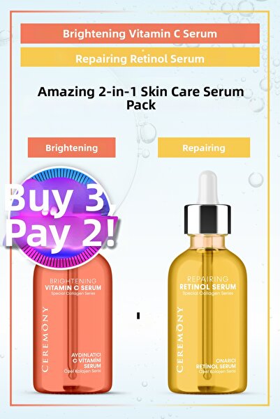Ceremony Repairing Retinol + Revitalizing Vitamin C Skin Care Serum 30 ml