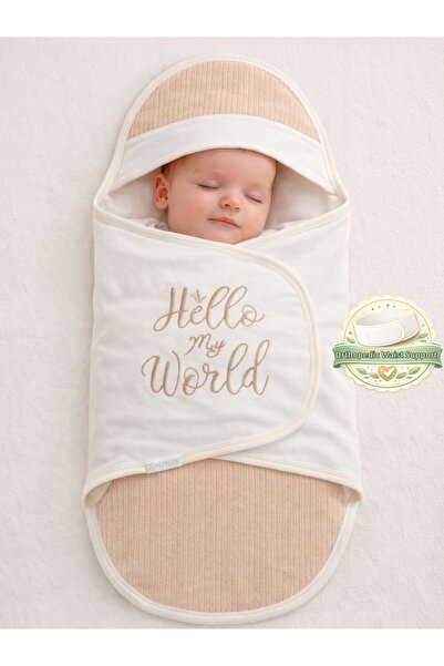 Tomuycuk بطانية أطفال باللون البيج للبنات/الصبيان، كيس نوم، قماش قطني 100%، م...