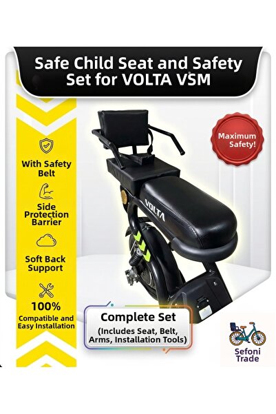 Volta كرسي أطفال Vsm مع حماية جانبية، مقعد خلفي من الجلد Vsm مع حزام أمان، سر...