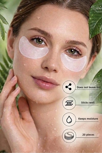 QNAİL PROFESSİONAL Collagen Under-Eye Mask Pad – Moisturizing and Revitalizing Care20Pcs