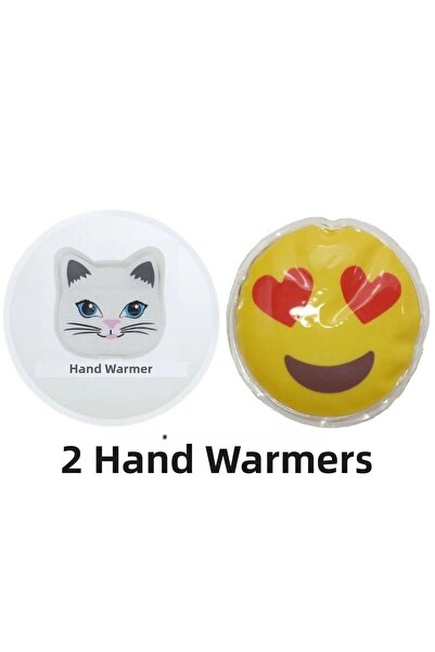 Bosphorus Heart Emoji, Cat Pocket Warmer, Hand Warmer, 2 Pcs Hot Water Bags P...