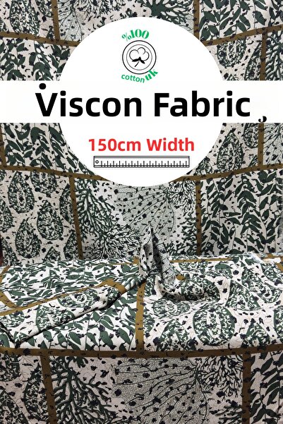 kumaş sarayı Premium Viscose Fabric – Non-Sweating Summer Dress Fabric – by t...