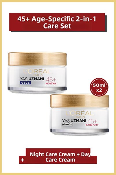L'Oreal Paris Age Expert 45+ Anti-Wrinkle Firming Moisturizing Day & Night Fa...