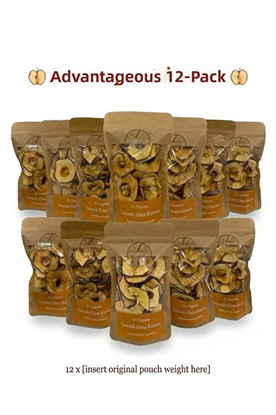 ZERBAP Cinnamon Apple Slices 12 Pieces - Gourmet Snack Without Added Sugar (50g)