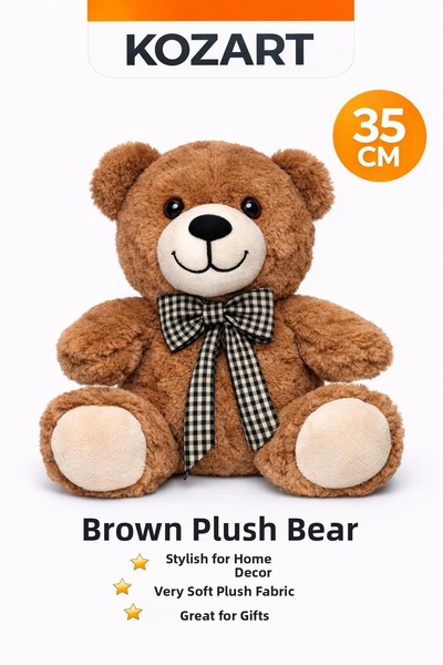 KOZART دمية دب هدية بطول 35 سم، رفيق النوم، وبري دمية دب