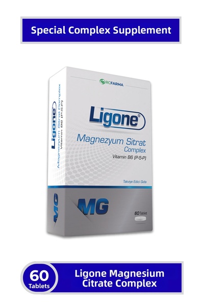 Ligone Magnesium Citrate Complex 60 Tablets |   Magnesium Citrate Mineral Sup...