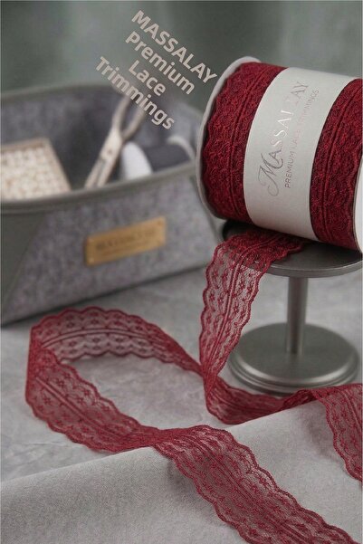 Massaltay Panglică albă din dantelă, 10 metri, cu strat dublu, pentru împodob...