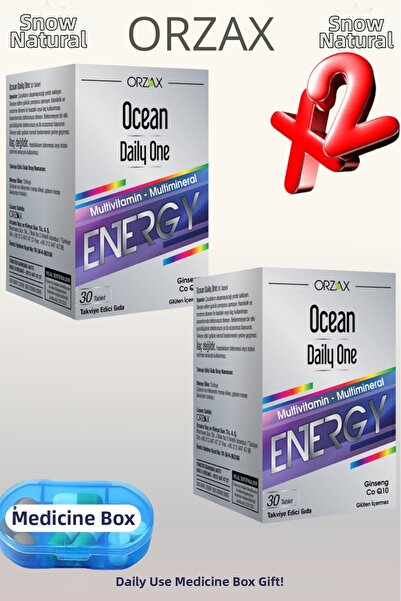Ocean Rich Content Daily One Energy 30 Tablets 2 Pcs + Pill Box Gift