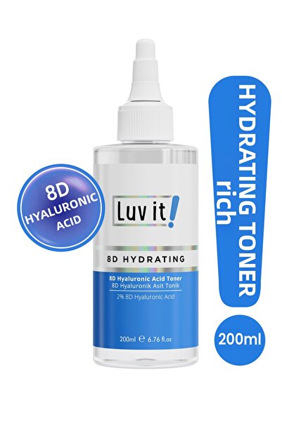 Luv it! 8D Intense Moisturizing Hyaluronic Acid Tonic 200 ml - Deep Skin Care...