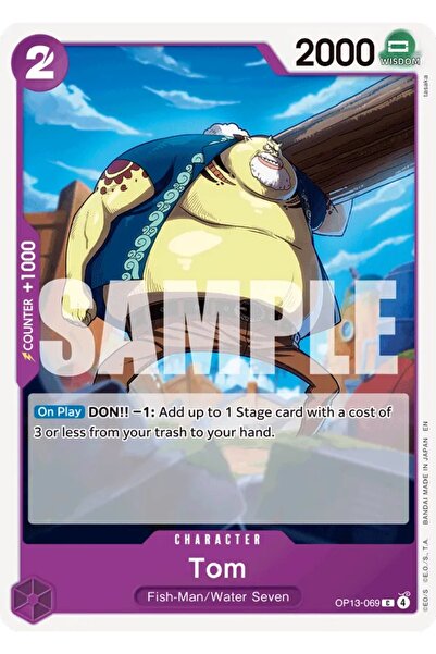 Bandai TCG بطاقة ألعاب مرخصة من ون بيس توم OP13-069 (EN)