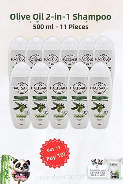 Hacı Şakir شامبو زيت الزيتون Hacı Şakir - مجدد، 500 مل، في 1 و 2 في 1