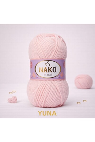 NAKO Masal Thin Knitting Yarn Tü Non-Pilling Like Masal Knitting Yarn 1176 Pink