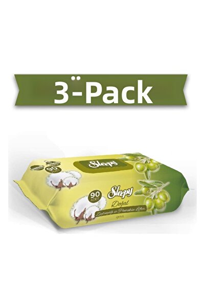 Sleepy Olive Oil Wet Towel 90's 03 Pieces